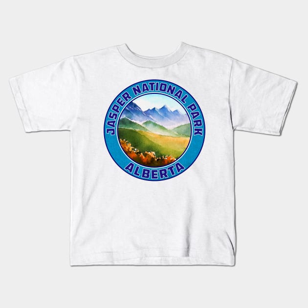 Jasper National Park Alberta Canada Kids T-Shirt by TravelTime